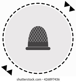 Thimble icon Flat Design. Isolated Illustration.