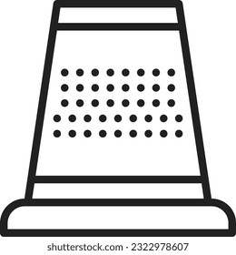 Thimble Icon image. Suitable for mobile application.