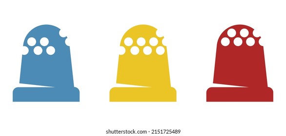 thimarisches Symbol auf weißem Hintergrund, Vektorgrafik