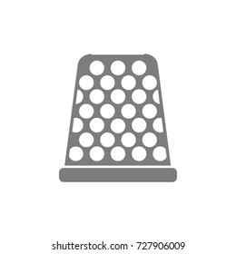 Thimble icon on white background