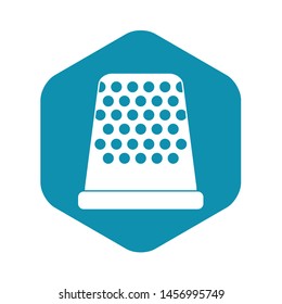 Thimble icon. Simple illustration of thimble vector icon for web