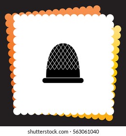 Thimble  icon. Vector design.
