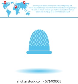 Thimble  icon. Vector design. 