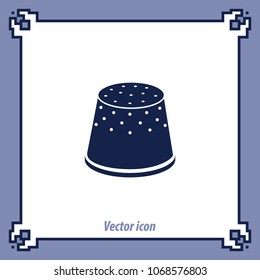 Thimble icon, vector design element