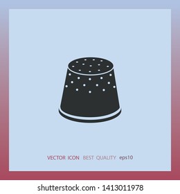 Thimble icon, vector design element