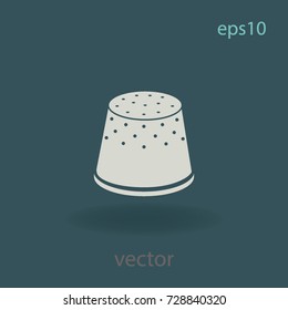 Thimble icon, vector design element