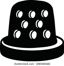 Icono del símbolo dibujado por la mano para el bordado