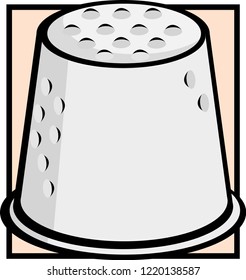 thimble sewing finger protection device