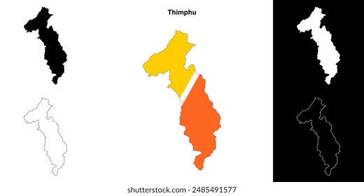 Conjunto de mapas de Thimphu District