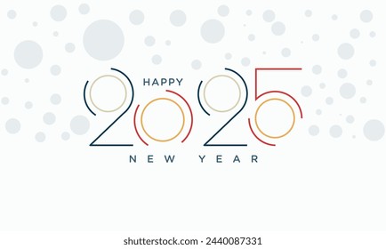thin 2025 number design, happy new year 2025, Premium design for your, banner, poster, template and social media needs, isolated in white 
