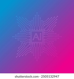 thin artificial intelligence concept. artificial intelligence background. AI concept for education, business