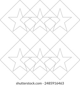Thin, Bauhaus, Flare, Magic, Sketch, Drawing, Drawing, Handcraft, Batik, Stoff, Muster, Basic, Cosmic, Label, Art, Effect, Heart, Background, Trendy, Shape, Star, Outline, Line, Graphic, Vektorgrafik, Design