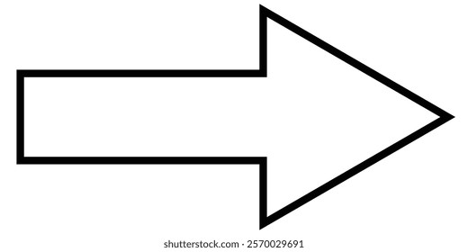 Thin Black arrow double pointing. Long, straight-line arrow icon. Graphic illustration for direction symbols, up and down signs. Vector horizontal arrow variation. Design eps 10