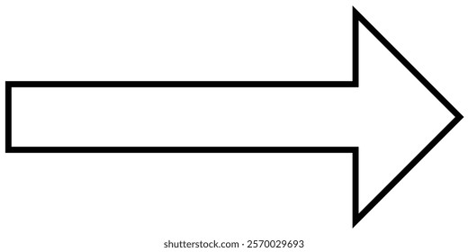 Thin Black arrow double pointing. Long, straight-line arrow icon. Graphic illustration for direction symbols, up and down signs. Vector horizontal arrow variation. Design eps 10