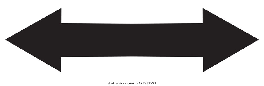 Thin black arrow pointing right. Long, straight-line arrow icon in white. Graphic illustration for direction symbols, up and down signs. Vector horizontal arrow variation isolated on white background