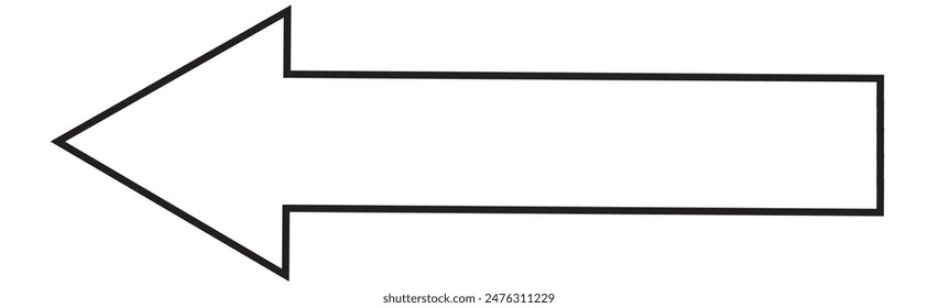 Thin black arrow pointing right. Long, straight-line arrow icon in white. Graphic illustration for direction symbols, up and down signs. Vector horizontal arrow variation isolated on white background
