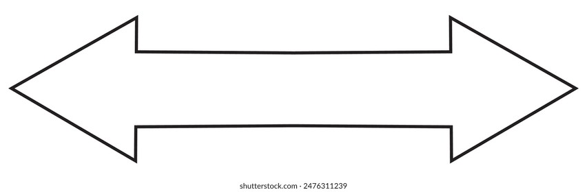 Thin black arrow pointing right. Long, straight-line arrow icon in white. Graphic illustration for direction symbols, up and down signs. Vector horizontal arrow variation isolated on white background