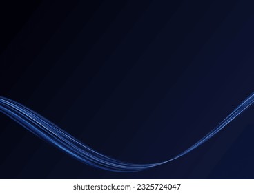 thin blue wave line texture background