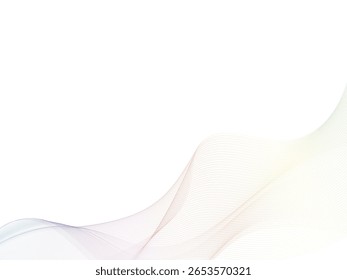 Thin curve background (lower side, colorful)