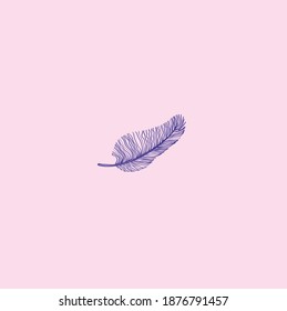 thin delicate feather of a bird. sign