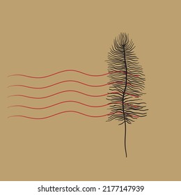 thin delicate feather of a bird. sign