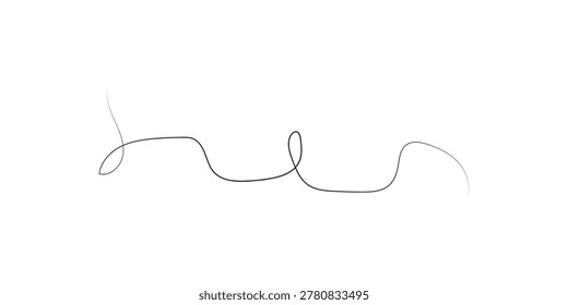 A thin, delicate strand of gray thread is shown against a clean white backdrop, highlighting its texture and form.