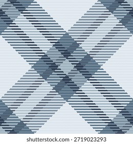 Vetor de fundo de textura de tecido fino, sem costura e sedosa. Glamour padrão de verificação xadrez tartan em branco e pastel paleta de cores.