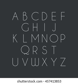 Vector Modern Abstract Font Alphabet Stock Vector (Royalty Free ...