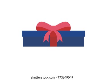 thin gift box simple illustration