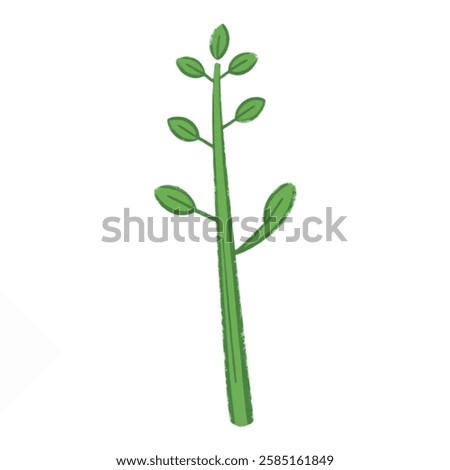 Similar – Image, Stock Photo Thin green plant with delicate branches growing in mountain terrain in daylight