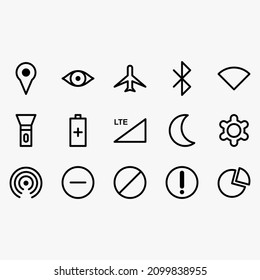 thin icon. thin icon design for UI and website purposes