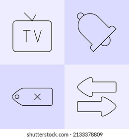 thin icons. a set of simple thin icons for UI and application interfaces