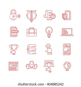 Thin icons Vector.