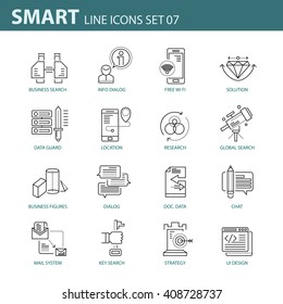 Thin icons Vector.