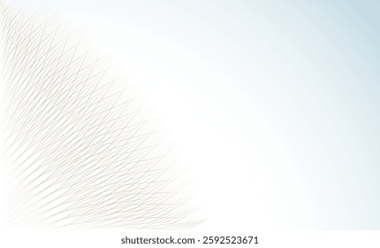 Thin intersecting lines in the form of a mosaic extending into space. Vector background pattern