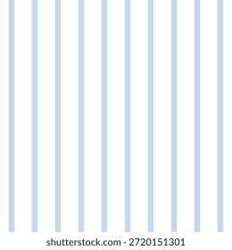 Thin Light Blue Stripe Seamless Pattern, Classic Lines. Narrow Blue Stripe Repeat, Clean background. Slim Stripe Pattern for Stationery, Textile