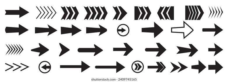 Thin and Light long arrow vector icon. Red horizontal double arrow. Replaceable vector design.