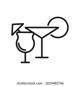 Thin line alcohol icon for mobile concepts and web apps.. Modern infographic logo and pictogram.