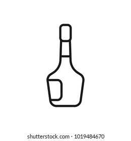 Thin line alcohol icon for mobile concepts and web apps.. Modern infographic logo and pictogram.