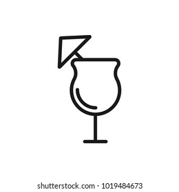 Thin line alcohol icon for mobile concepts and web apps.. Modern infographic logo and pictogram.