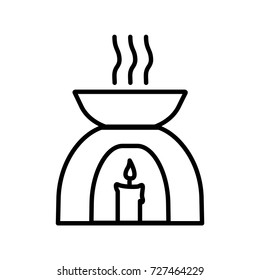 Thin line aromatherapy icon