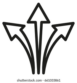 thin line arrow icon