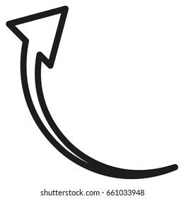 thin line arrow icon