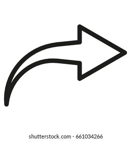 thin line arrow icon