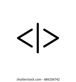 Thin line arrow icon. Vector illustration isolated on a white background. Simple outline pictogram of arrow.