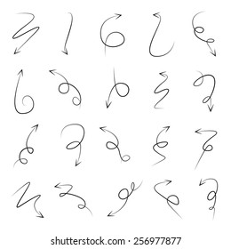 thin line arrows