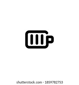 thin line battery icon suitable for website, mobile, apps store, landing page, presentation, and more. With editable stroke 28x28 pixel perfect.