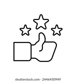 Icono de Vector de superventas de línea fina