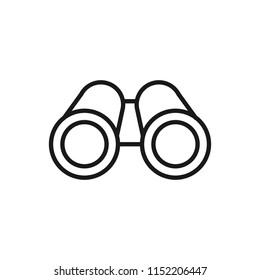 Thin Line Binoculars Icon