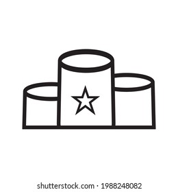 logotipo negro de línea delgada como inicio simple. concepto de predicción del crecimiento de la empresa o misión personal en color de fondo blanco editable
